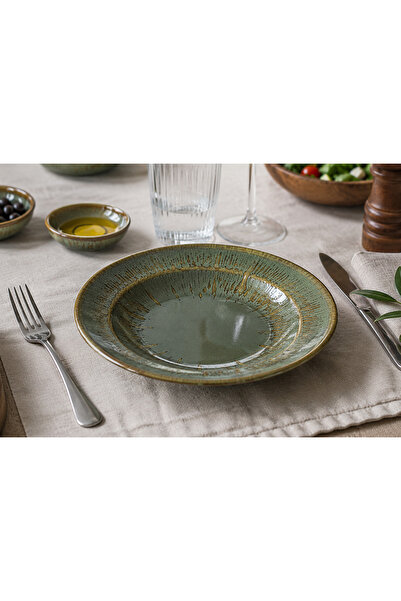 Bonnami Sage Snell Gourmet Premium Porselen Çukur Tabak 16 cm - Modern Yeşil ...