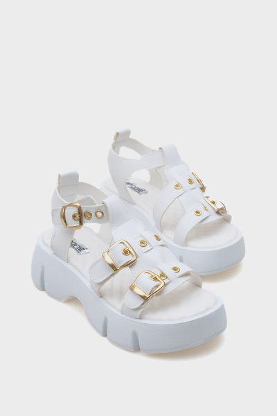 Capone Outfitters Γυναικεία σανδάλια Comfort Sole με λουράκι αστραγάλου με χο...