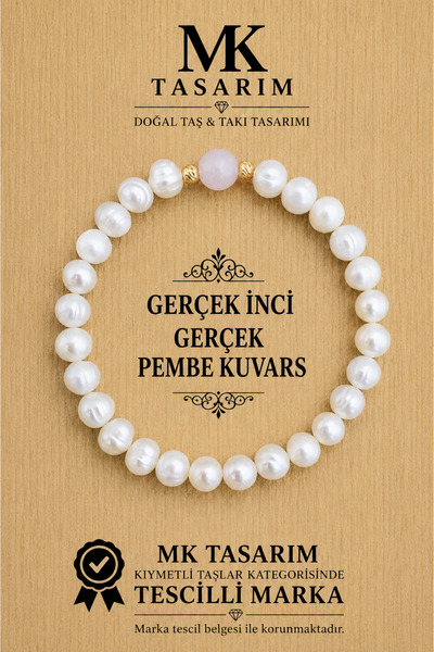 MK tasarım Genuine Pearl Bracelet Mk.7000.831- Comfort-Peace-Energy- Stress R...