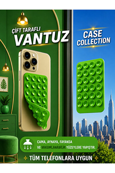 Case collection Slikon Çift Taraflı Vantuz Telefon Tutucu Vakum,Cama Yapışan ...