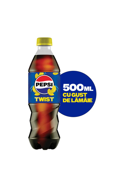 Pepsi Twist, Bautura Cola cu gust de lamaie, 500ml