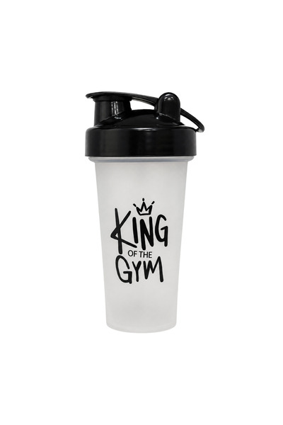 King Of The Gym Shaker 650 ML Scale With Sealed Lid (Transparent)