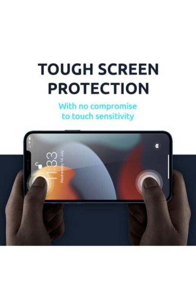 Powerfox iPhone 13 Uyumlu Privacy Hayalet Kırılmaz Cam Tam Kaplayan Gizlilikli Ekran Koruyucu 9H
