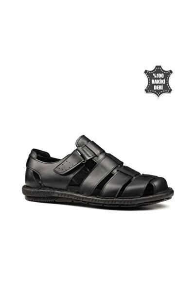 MAGIC SHOES Ανδρικά πέδιλα ορθοπεδικά από γνήσιο δέρμα