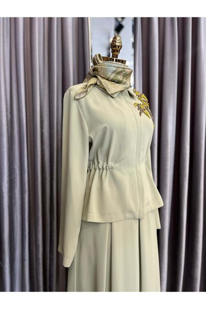 Modario Hale Lora Skirt Suit - Mint Green - 2