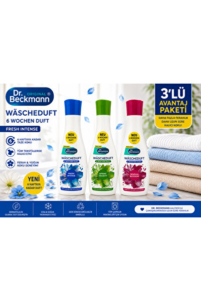 Dr.Beckmann Çamaşır Parfümü 250 ml – 6 Hafta Kalıcı Koku (3 Farklı Koku Seçen...