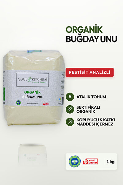 Soul Kitchen Organik Ürünler Organik Sertifikalı Buğday Unu Katkısız Analizli...