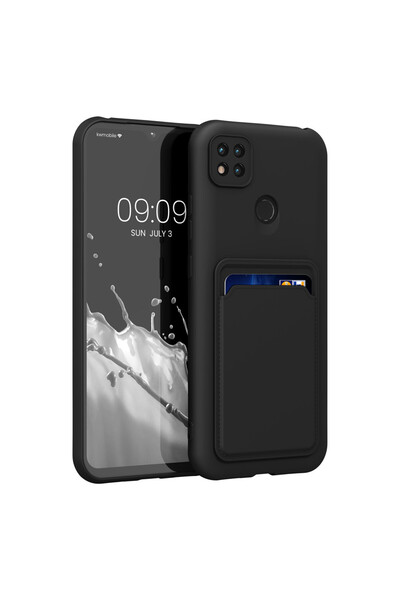 KWmobile Калъф за Xiaomi Redmi 9C, Силиконов, Черен, 56949.47