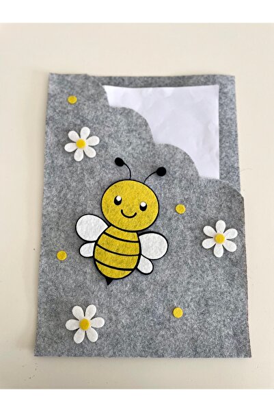 KEÇEYE DAİR NE VARSA keçe karne dosyası arı figürlü