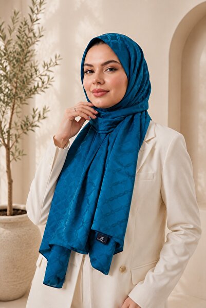 MİRSOY SCARF Lina Desen Kaymaz jakarlı Şal
