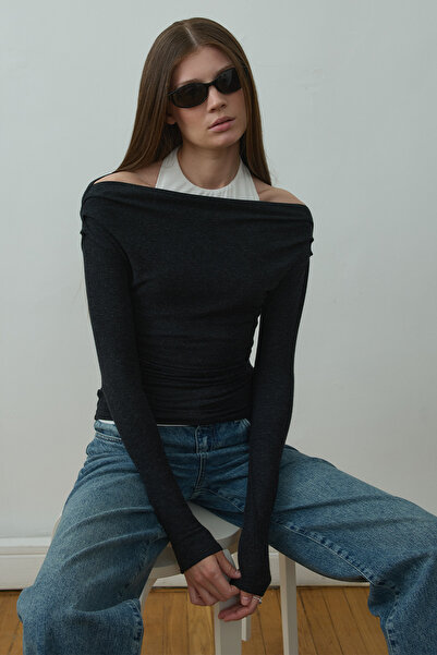 Suud Collection Φούμεϊ Ίμι Διπλή Μπλούζα