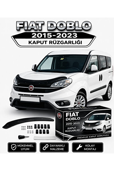KAPOTO Fiat Doblo 2015-2023 Kaput Rüzgarlığı Koruyucu Ön Kaput Koruma ve Rüzg...
