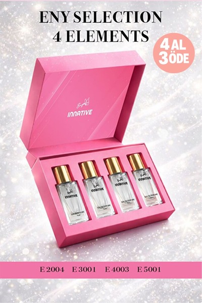 INNATIVE ENY SELECTION 4 ELEMENTS - SEYAHAT BOY PARFÜM SETİ 4×15 ml