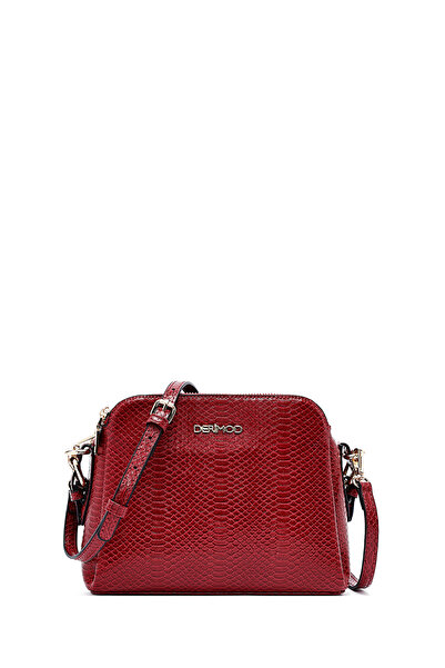 Derimod Kadın Bordo Baskılı Çapraz Çanta 26PBD2804KR