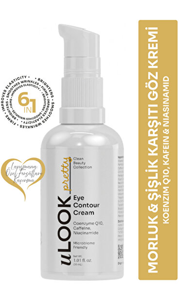 uLOOK Göz Çevresi Kremi 30 ml – Q10, Kafein ve Niasinamid İçeren Morluk Karşı...