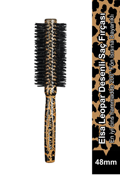 ELSA Perie de păr profesională 0.66 cu model leopard