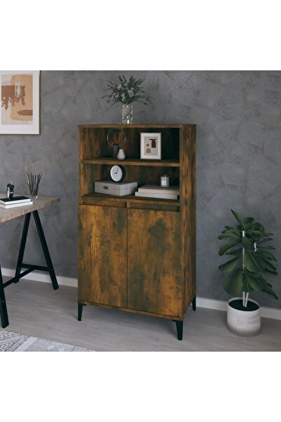 Concept Dulap înalt, stejar fumuriu, 60x36x110 cm, lemn prelucrat