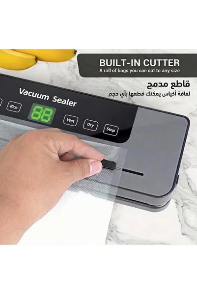 OSOOKE جهاز تفريغ الهواء، آلة حفظ الطعام الأوتوماتيكية 6 في 1، وضع التفريغ الجاف والرطب