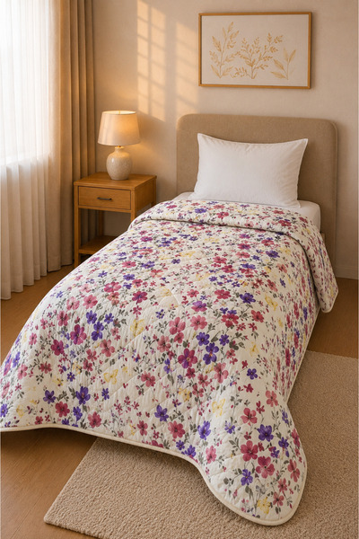 ÖZKANAY TEKSTİL Lilyum Pamuklu Kapitone Dikişli 160 x 230 Cm Çok Amaçlı Yatak...