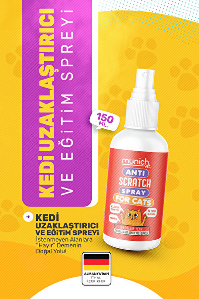 Munich Vet Doğal Kedi Uzaklaştırıcı Ve Eğitim Spreyi 150 ml