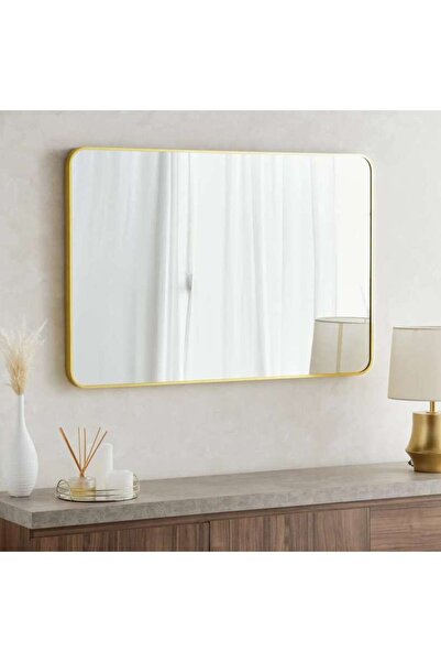 PAN HOME Stanley Metal Wall Mirror 80x120cm - Gold