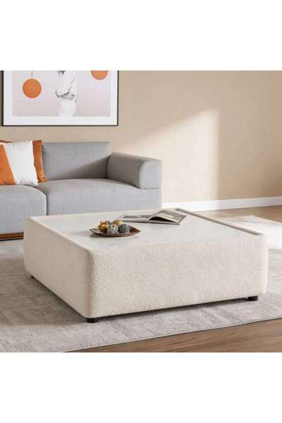 PAN HOME Arfliex Ottoman Large - Beige