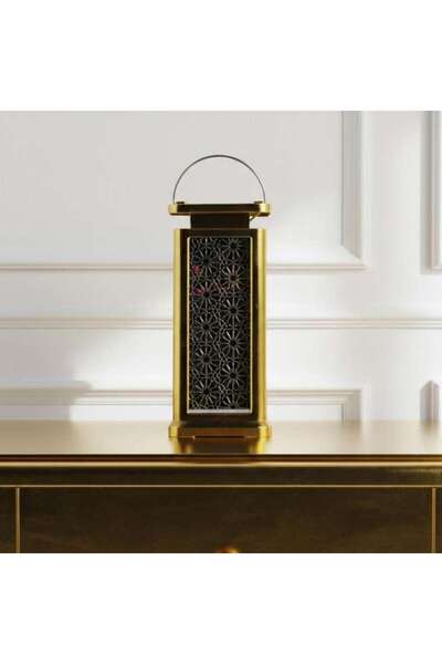 PAN HOME Lina Cutwork Led Lantern Dia10x22cm - Gold