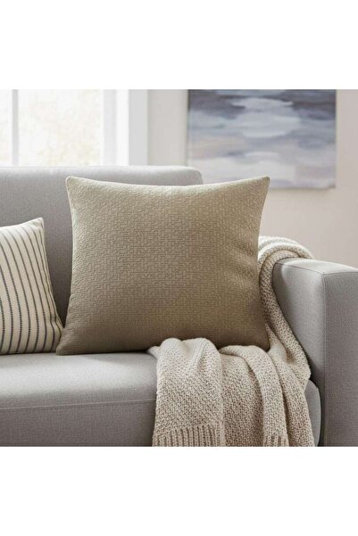 PAN HOME Sunset Maze Indoor / Outdoor Filled Cushion 50x50 Cm- Brown