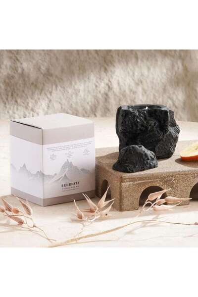 PAN HOME شمعة معطرة في وعاء زجاجي من سيرينيتي ميستي وايلد، 350 جرام - أبيض - ...