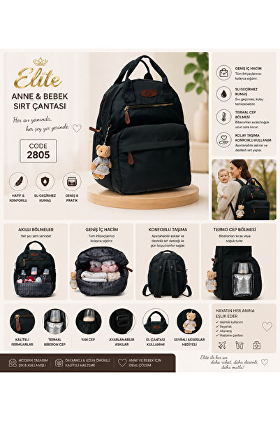 elite by seba حقيبة العناية بالطفل من كاكي نيرفانا