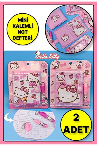 TOYFEST Sanrio Hello Kitty Figürlü Kawaii Anime Küçük Kalemli Notluk & Not De...
