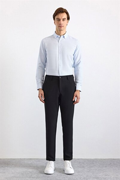 SÜVARİ Siyah Slim Düz Jogger Pantolon