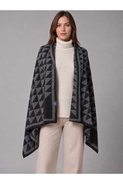 Sebir Moda Knitwear Shawl - Triangle Pattern