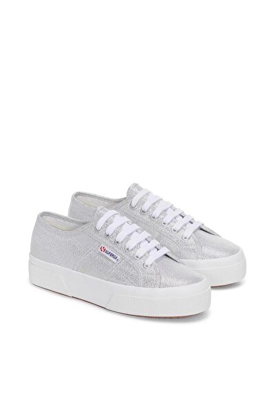 Superga 2740 Platform Lame Damen-Sneaker in Grau