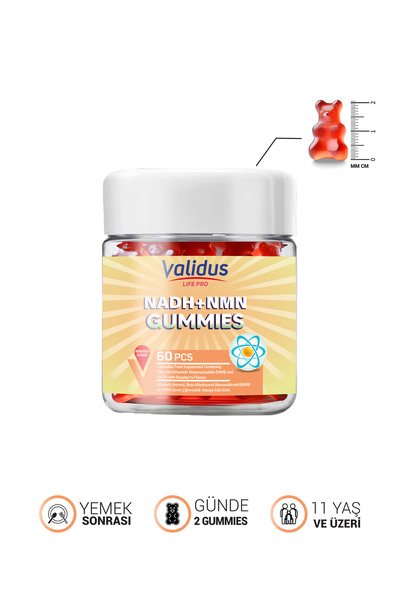 Validus Nmn 50 Mg Nadh 20 Mg 60 Gummies