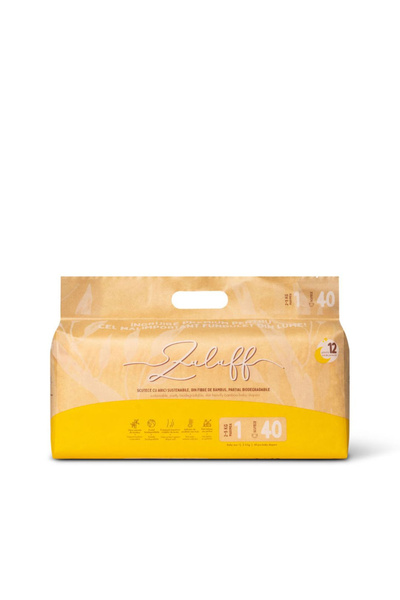 Zuluff scutece din bambus, Marimea 1 , 1-4 kg, 40 buc