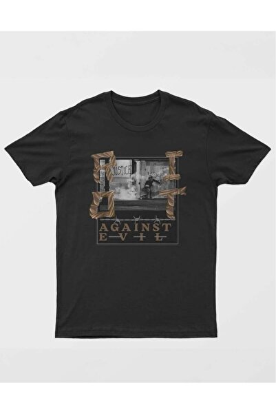buzagi tasarım ürünleri Urban Streetwear Regular Fit Black Unisex T-Shirt