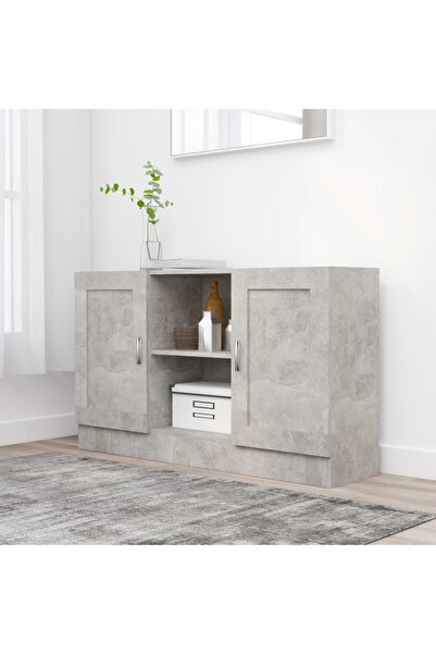 Concept Servantă, gri beton, 120 x 30,5 x 70 cm, PAL
