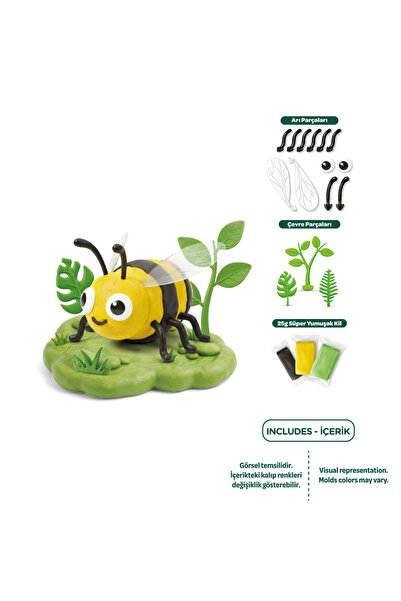 Art Craft 6'lı Set - Art Clay Minik Canlılar Süper Hafif Kil