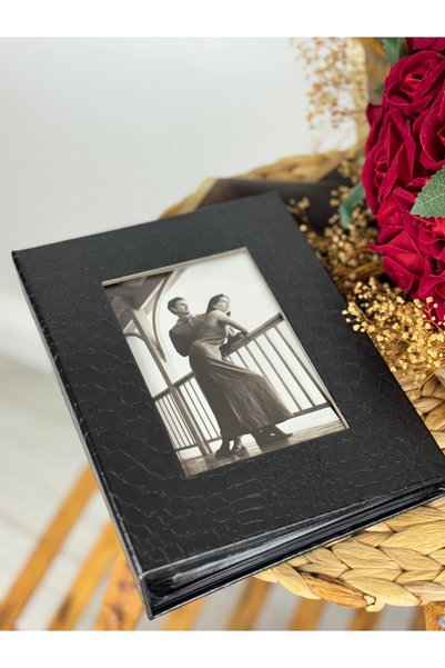 Rabsev 15x21cm Leather Photo Album with 200 Photo Capacity and Luxury Window