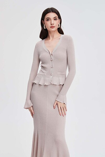 menta Women's Long-Sleeve Waist-Length Cardigan