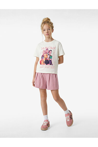 Koton Licensed Kpop Printed Short Sleeve Cotton T-Shirt