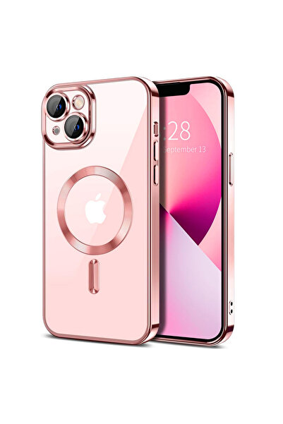 Techsuit Carcasă pentru iPhone 13 - Techsuit Luxury Crystal MagSafe - Roz