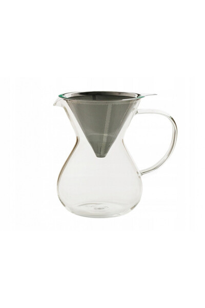 MPLCO Infuzor cafea/ceai MPL, sticlă, infuzor oțel inoxidabil, 11x17 cm, 0,8 ...