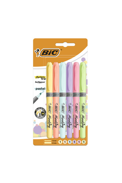 Bic Pastel 6'lı Fosforlu Kalem-2