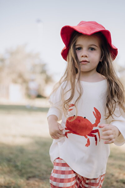 DoDo'S Baby Crab Printed Cotton Oversize T-Shirt for Girls, Boys, and Kids – ...