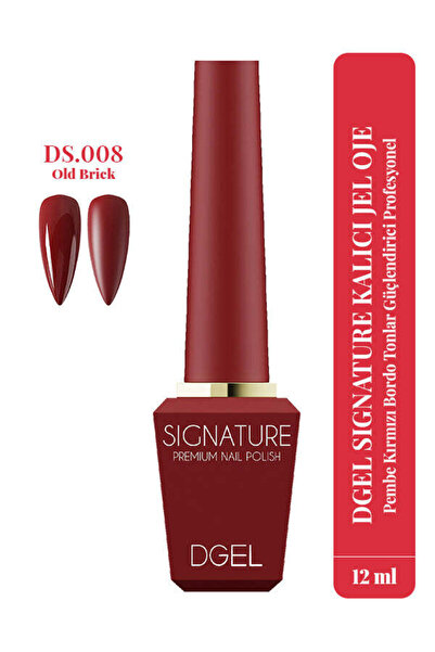 Gelista DGel Signature Kalıcı Jel Oje Pembe Kırmızı Bordo Tonlar Güçlendirici...