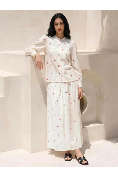 Styli بلوزة بيضاء مطرزة