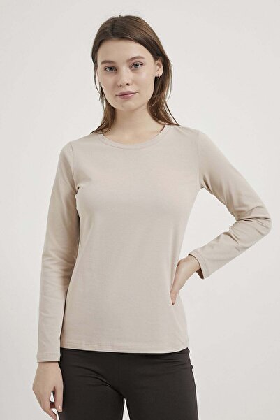Arma Life ARMALIFE 1641 BİS YAKA UZUN KOL BASIC BODY للنساء