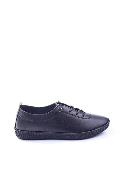 Voyager 7230 Pantofi ortopedici negri din piele naturală de zi cu zi pentru f...